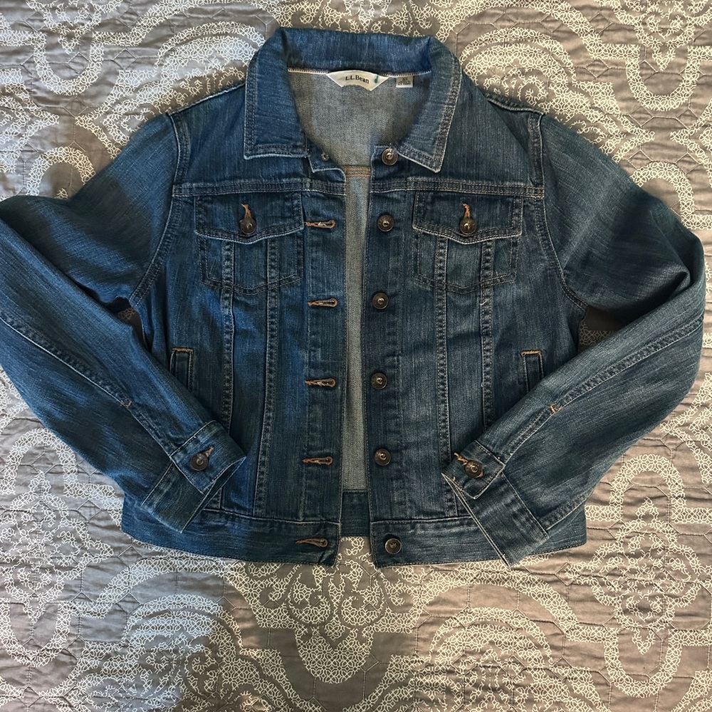 LL Bean Jean Jacket Classic Denim Style